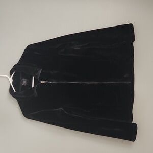 32 Degrees Womens Plush Faux Fur Super Soft Full Zip Jacket, Black,medium